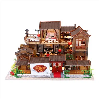 Hongda Niedrigster Preis Produkt Kinder Puppenhaus Niedliches Tiny House Mini Craft Set
